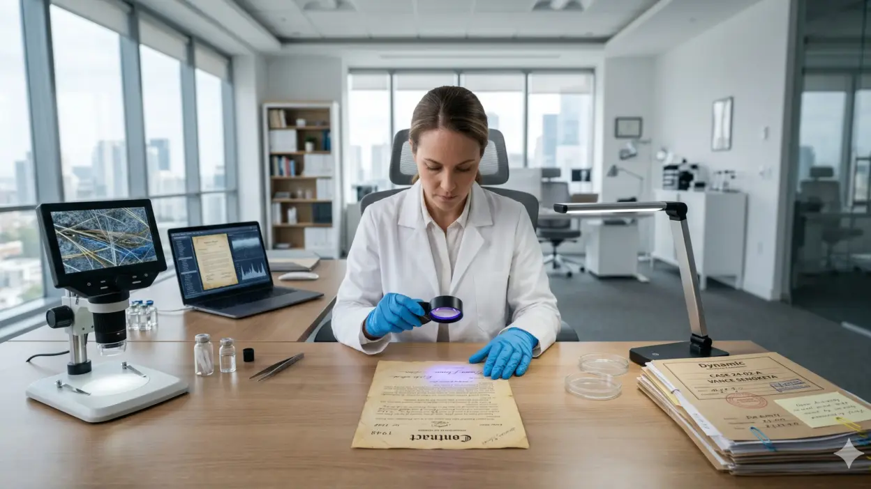 Proses Verifikasi Tanda Tangan Forensik Lab