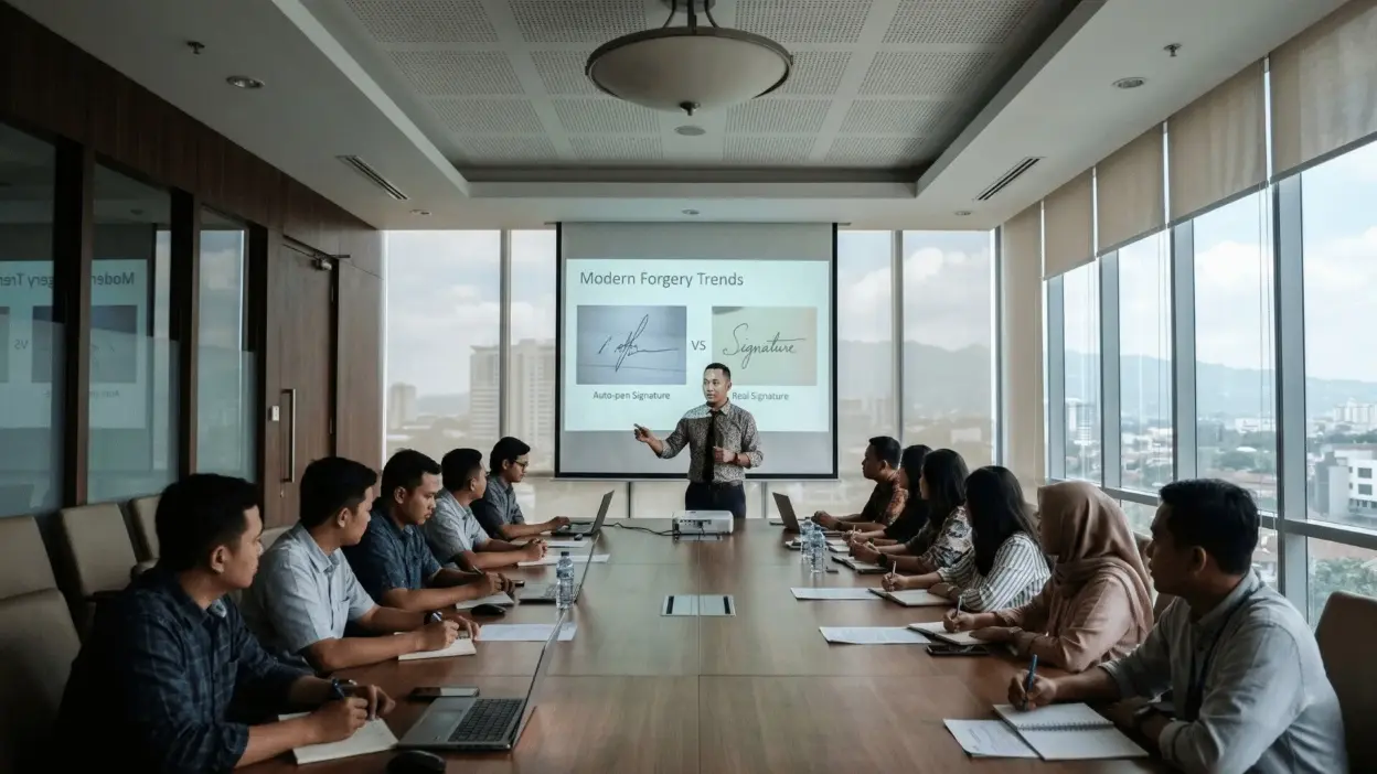 In-House Training Grafonomi Tren Pemalsuan Dokumen
